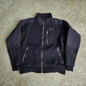 Vtg 90s MARMOT Embroidered Logo Outdoors Gorp Heavyweight Fleece Jacket Lg USA